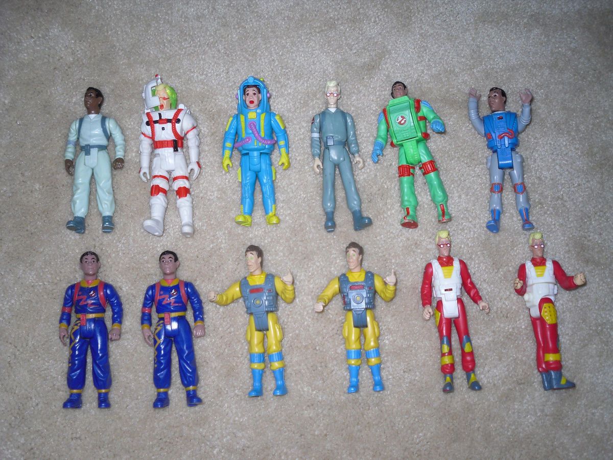 Big Lot of Vintage 1980s Ghostbusters Toys Figures Ghost Car Notepad