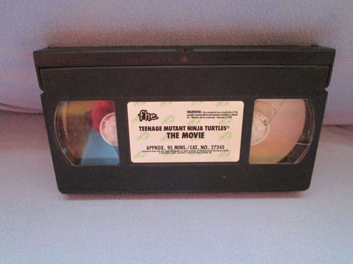 Teenage Mutant Ninja Turtles The Movie VHS 1990 Tape Only No Sleeve