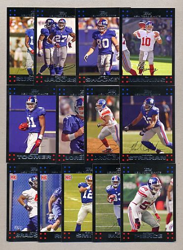 Please click here to see more Giants Team Sets in my  store.