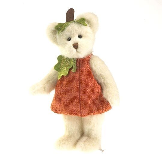 BOYDS FALL PUNKINBEARY FAMILY GORDY PUNKINBEARY DRESSED IN PUMPKIN