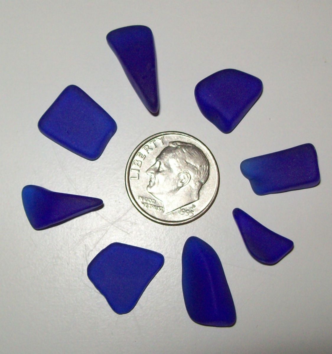  Cobolt Blue Sea Glass Beach Glass Craft Mosaic Art Glass