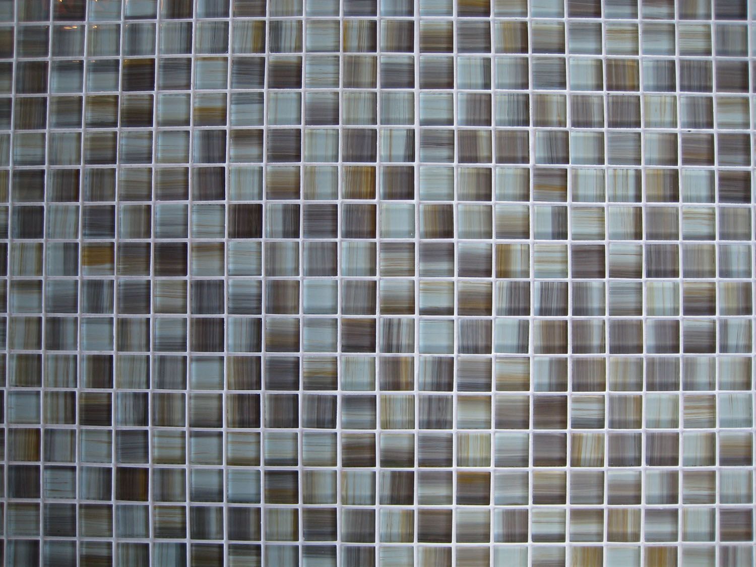 Beige Brown Taupe Square Glass Mosaic Tile Kitchen Bathroom Backsplash