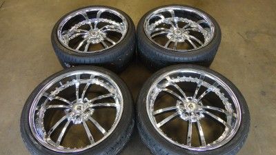 NEW 21 CAMARO RS FORTUNE ALLOY FS5 STAGGERED CHROME WHEELS & TIRES