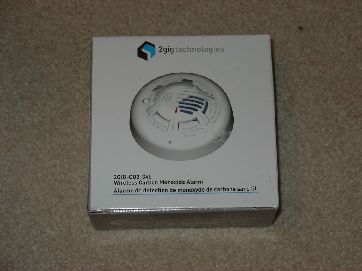 2GIG CO3 345 Wireless Carbon Monoxide Detector New