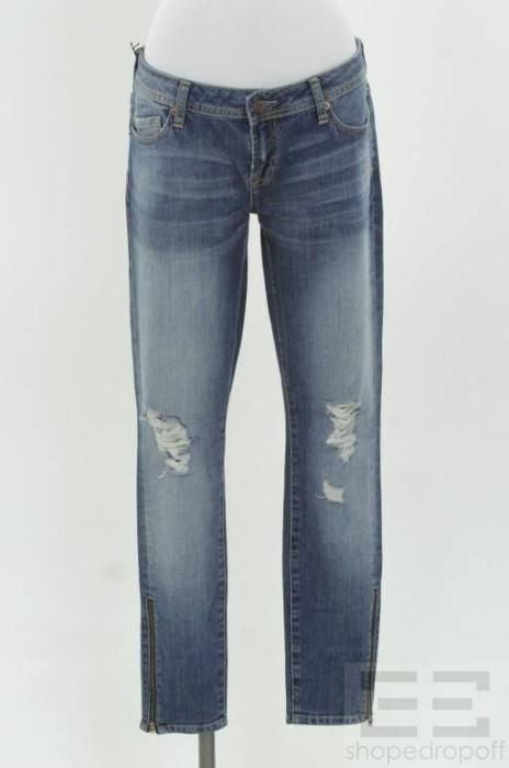 Genetic Denim Light Wash The James Distressed Skinny Jeans Size 29