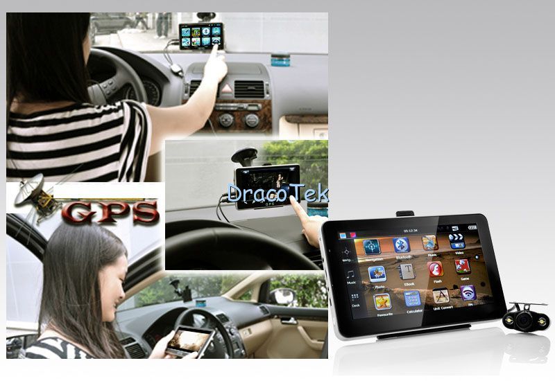 inch GPS Navigator with Bluetooth Wireless IR Nightvison Rearview