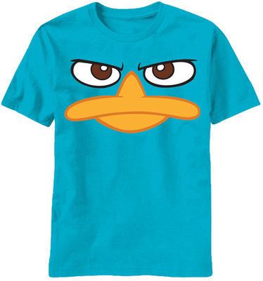 Phineas and Ferb PERRY Face Platypus Boys T Shirt sz 10/12 NeW NWOT