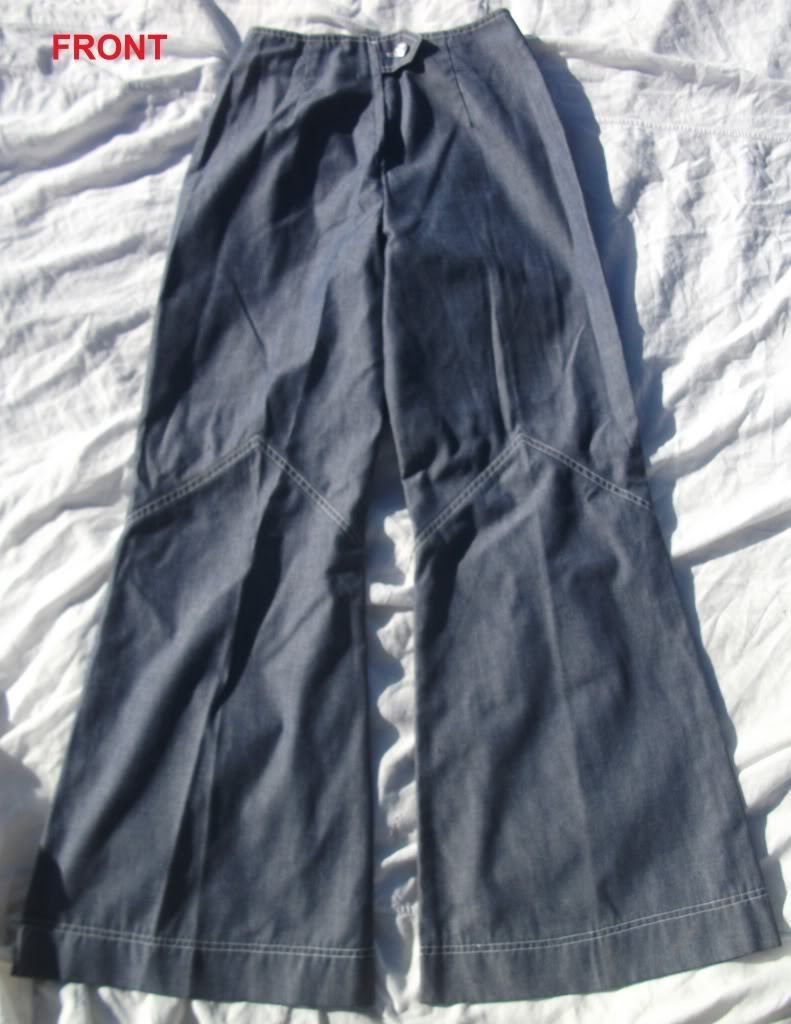 Womens Youth Glen Indigo Huge Bell Bottom 26 x 30 Pant