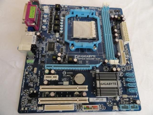 Gigabyte GA M68M S2P Socket AM2 Micro ATX Motherboard Rev 2 3