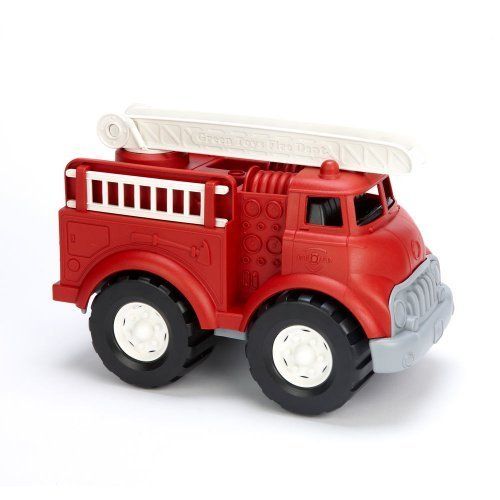 Green Toys Fire Truck w Two Removable Side Ladders New