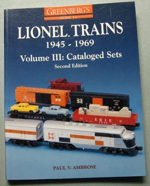 Greenberg’s Guide to Lionel Trains Vol 3 Postwar Cataloged Sets 1945