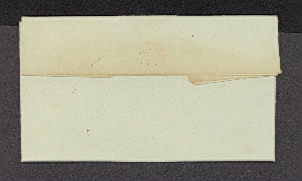 1837 Stampless FL Greencastle PA M s Triple Rate