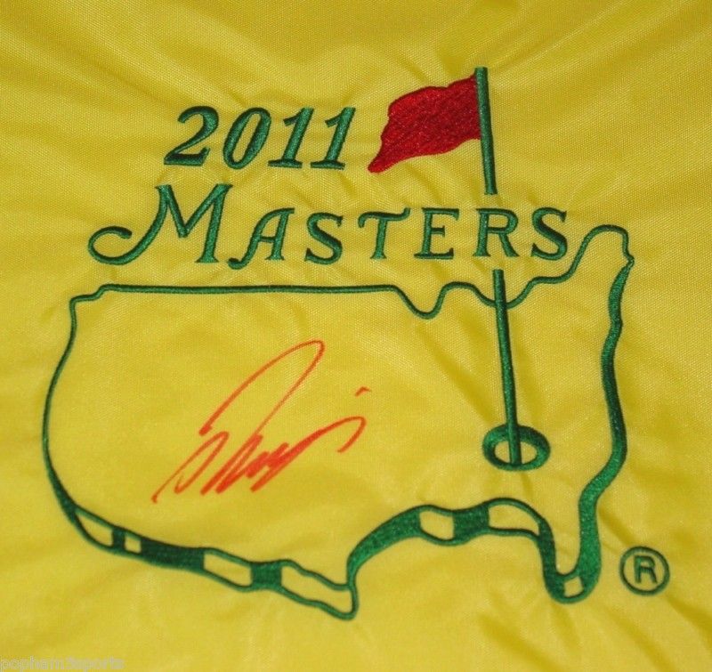 Ryo Ishikawa Signed Autographed Masters Golf Pin Flag
