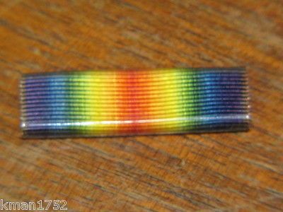 Original WWI US Army WWI Victory medal ribbon bar plastic Wolf Brown