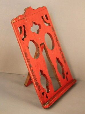  vintage table easel picture art antique chic fretwork shabby paint