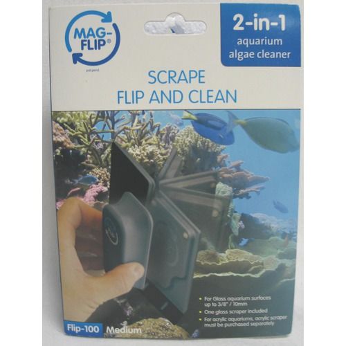 Gulfstream Tropical Aquarium Mag Flip Glass Aquarium Cleaner 00100