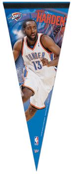 james harden okc thunder le 2010 premium pennant