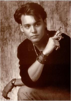 21 Jump Street TV Show Johnny Depp with Pistol • Postcard