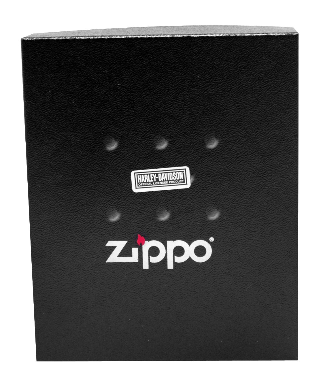 Zippo HDP6 Harley Davidson Black Lighter Pouch Gift Set New