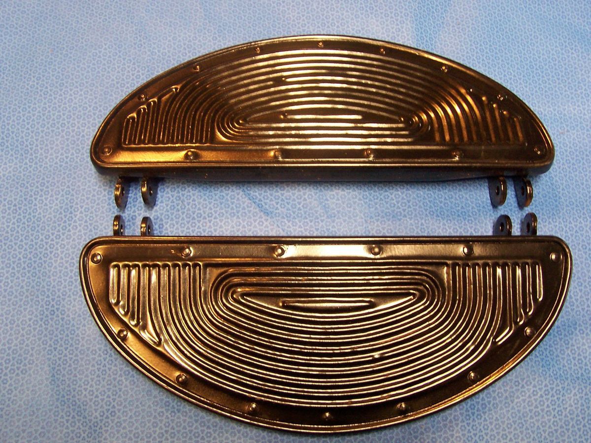 Harley 45 Panhead Floorboards Rivited steel Pads knucklehead flathead