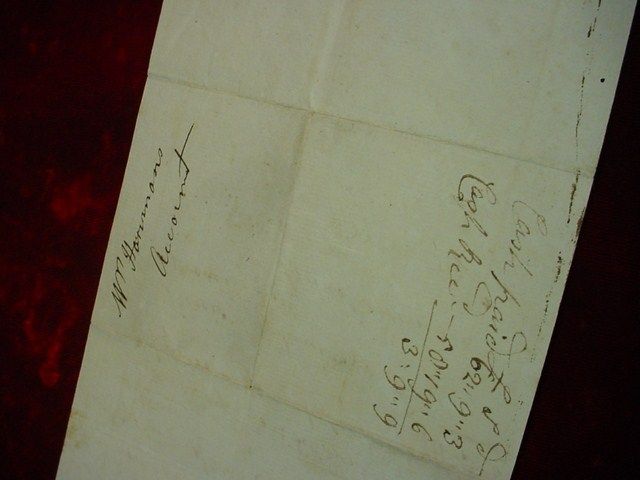 1796 William Dandine Estate Appraisal Accounting Billing Antique Paper