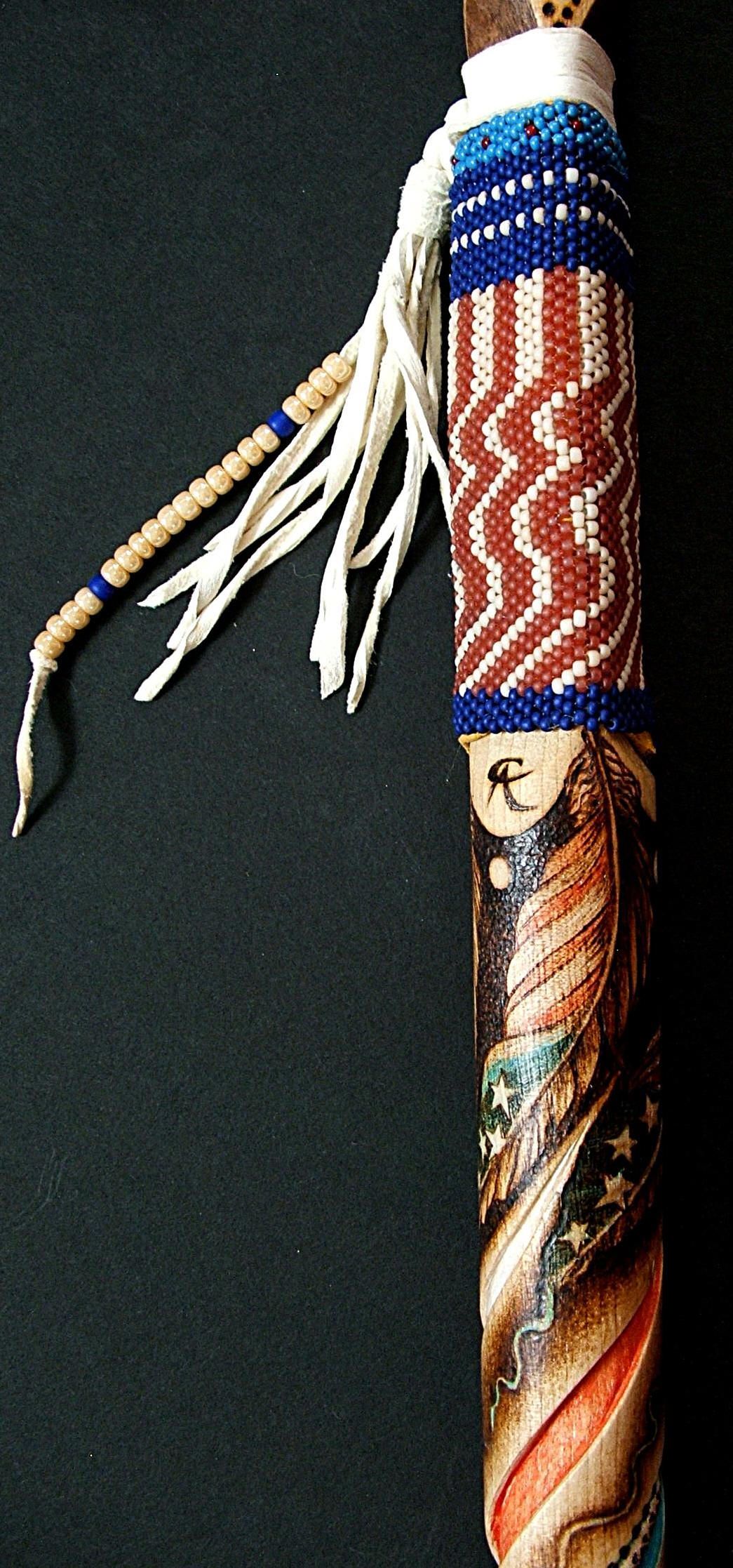 New Pyro Walking Cane Stick 9 11 in Memory Patriotic Designs Unique