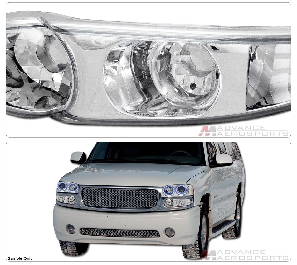 2000 2006 GMC Yukon Denali SUV Chrome Parking Turn Signal Bumper