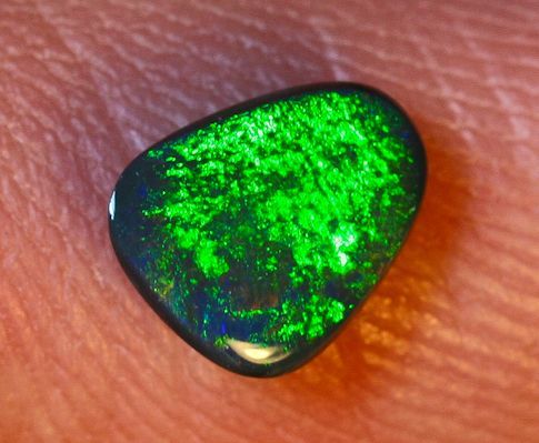 Gorgeous Green Solid Black Opal MickS