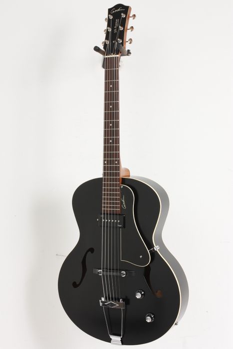 Godin 5th Avenue Kingpin Archtop Hollowbody Guitar w P 90 Black