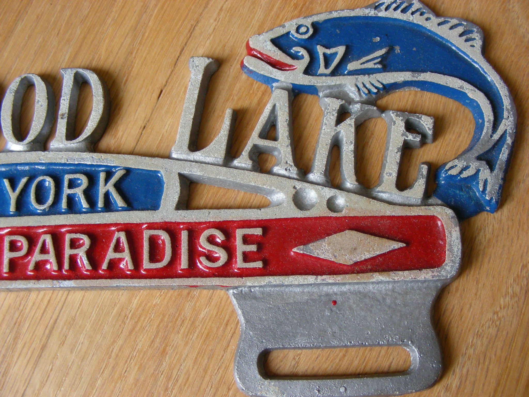 Greenwood Lake New York Aluminum License Plate Topper