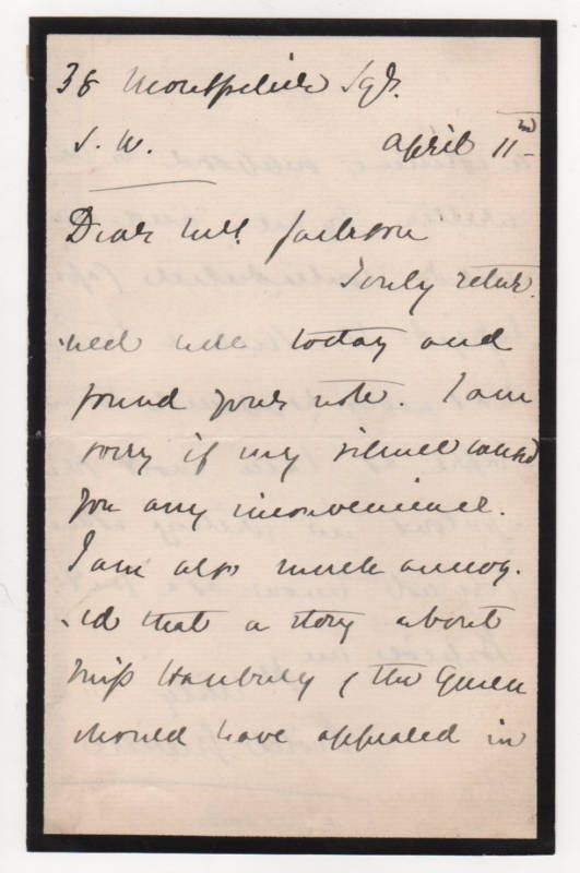 English Author Violet Greville Autograph Letter Signed