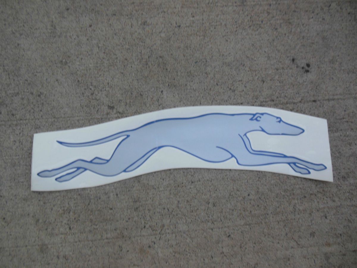 Greyhound Bus Lines DOG DECAL Adhesive Vintage paint scheme highway