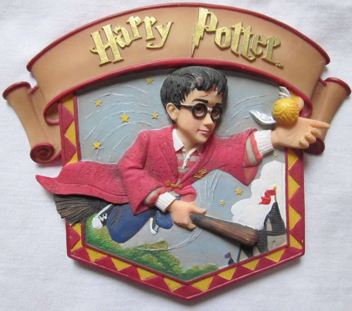 2000 HARRY POTTER QUIDDITCH ENESCO WALL PLAQUE WARNER BROTHERS