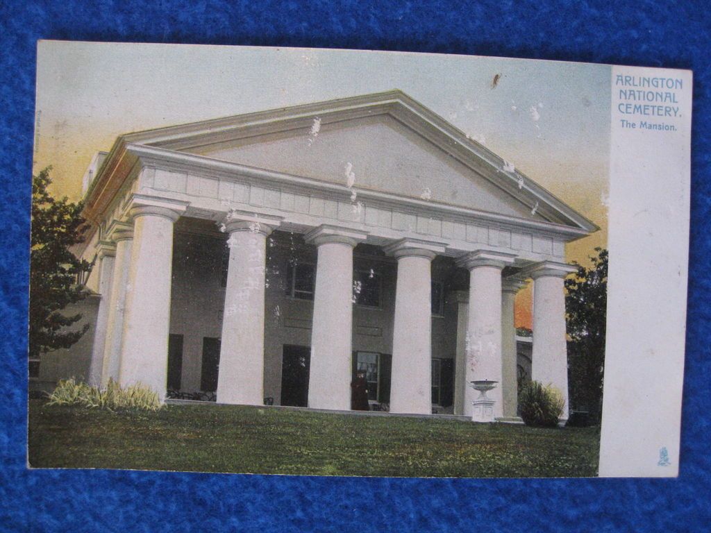 VINTAGE MANSION ARLINGTON NATIONAL CEMETERY WASHINGTON DC POST CARD