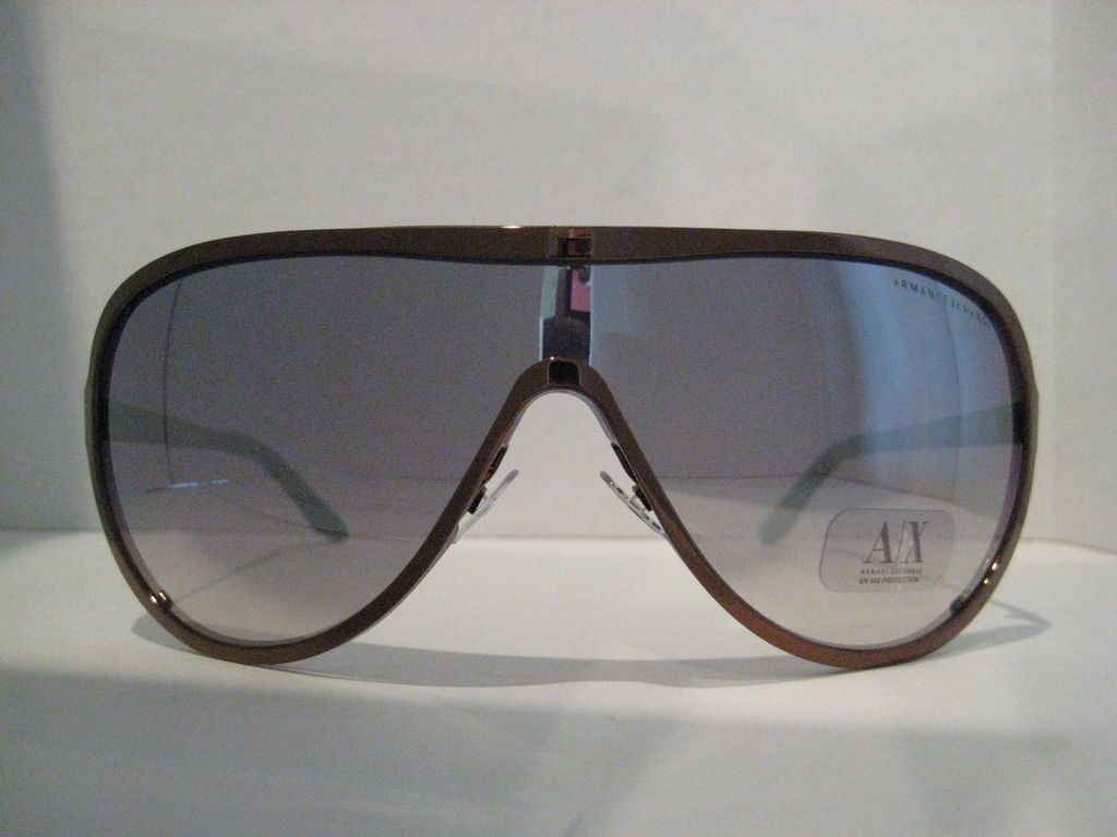 ARMANI EXCHANGE Bronze Mirror Shield womens or mens sunglasses ax057