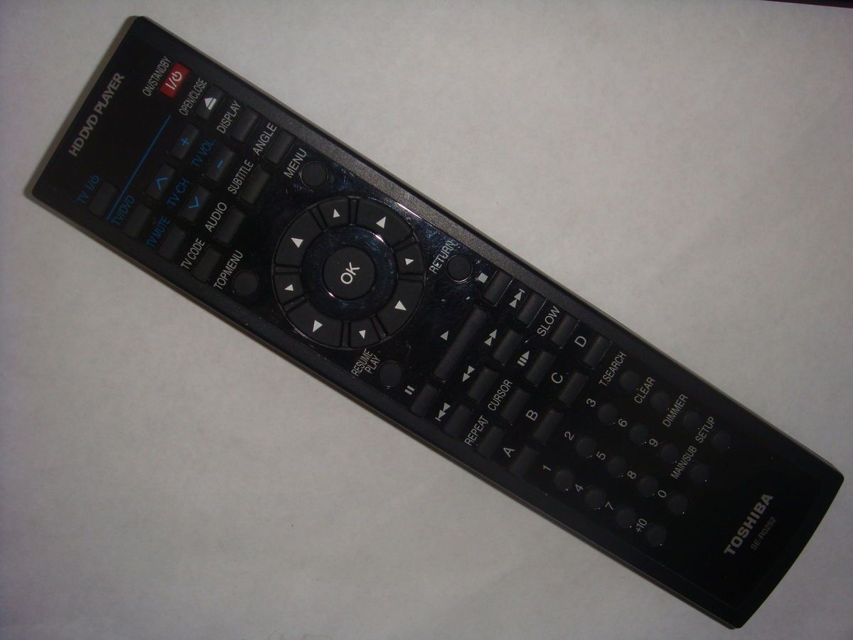 Toshiba SE R0252 HD DVD Player Remote W696