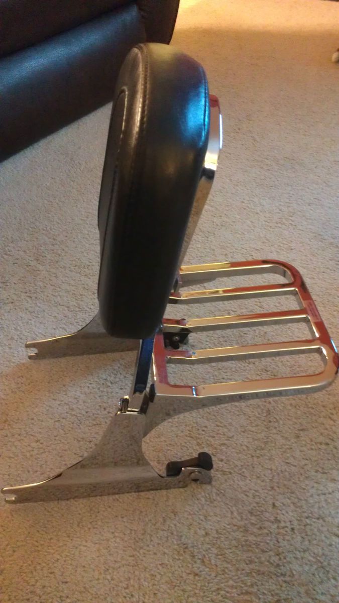 Harley Davidson Detachable Backrest with Luggage rack Softail