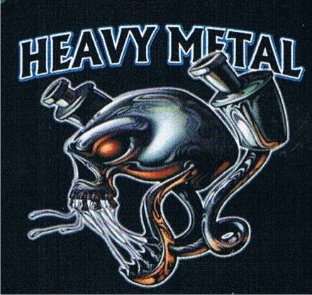 Heavy Metal Motorcycle Rally Hard Rock Sturgis Skull Music Retro Biker