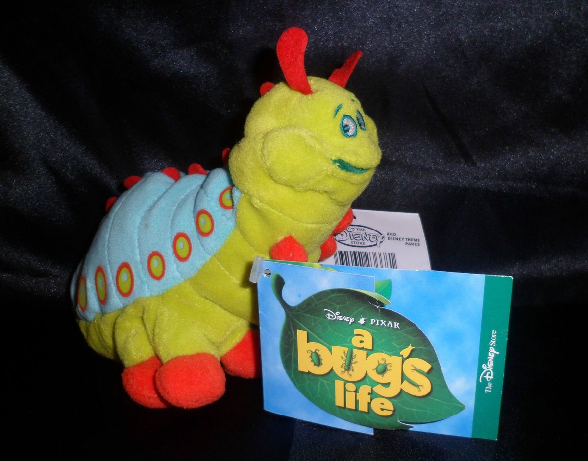 Disney Pixar Bugs Life Movie Heimlich Caterpillar Plush Stuffed Bean