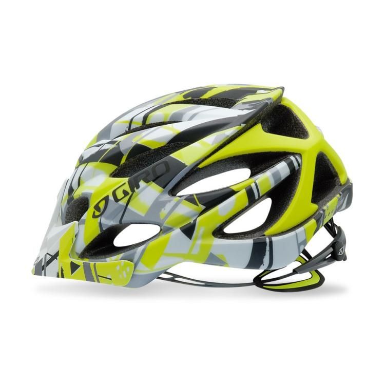 Giro XAR All Mountain Bike Helmet Neon Green Bars LRG