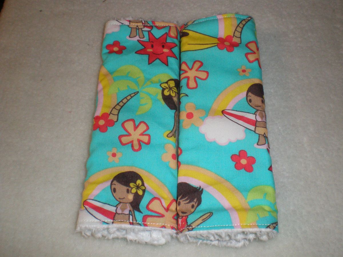 Toddler Car Seat Strap Covers Hawaiian Kids Reversible