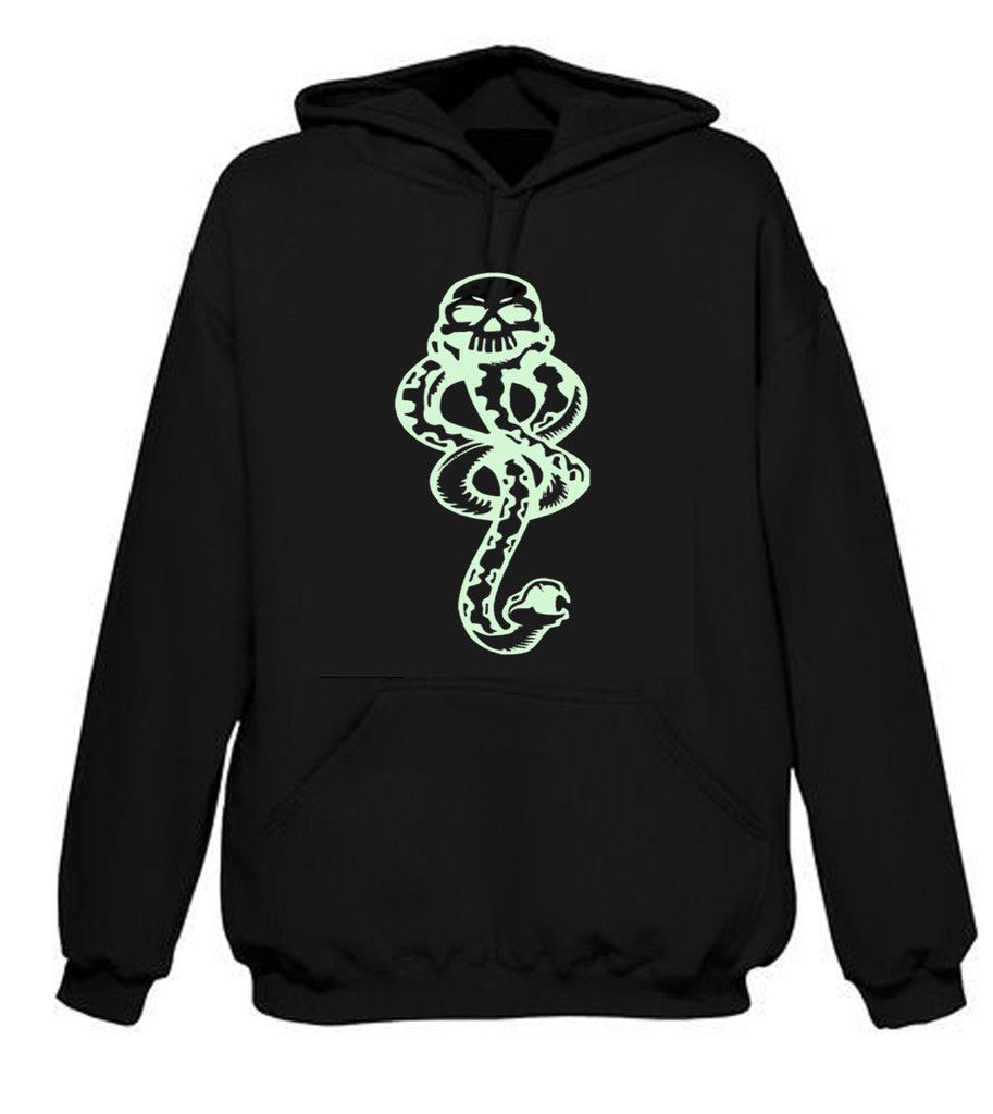 Harry Potter Dark Mark Glo in The Dark Hoodie s XXL