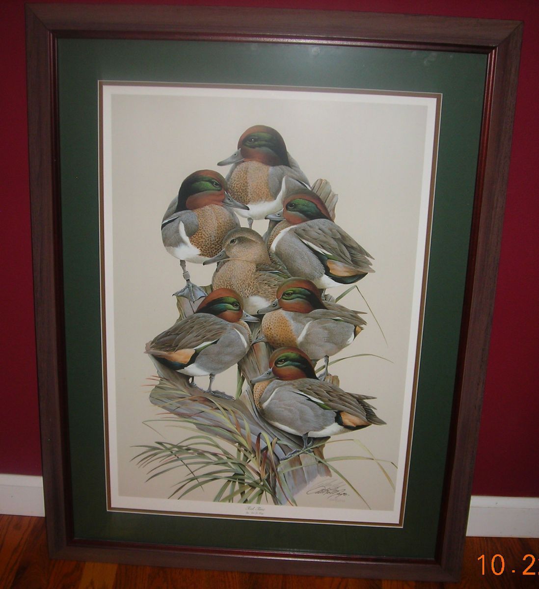 DUCKS UNLIMITED Art La May Teal Time Framed Print