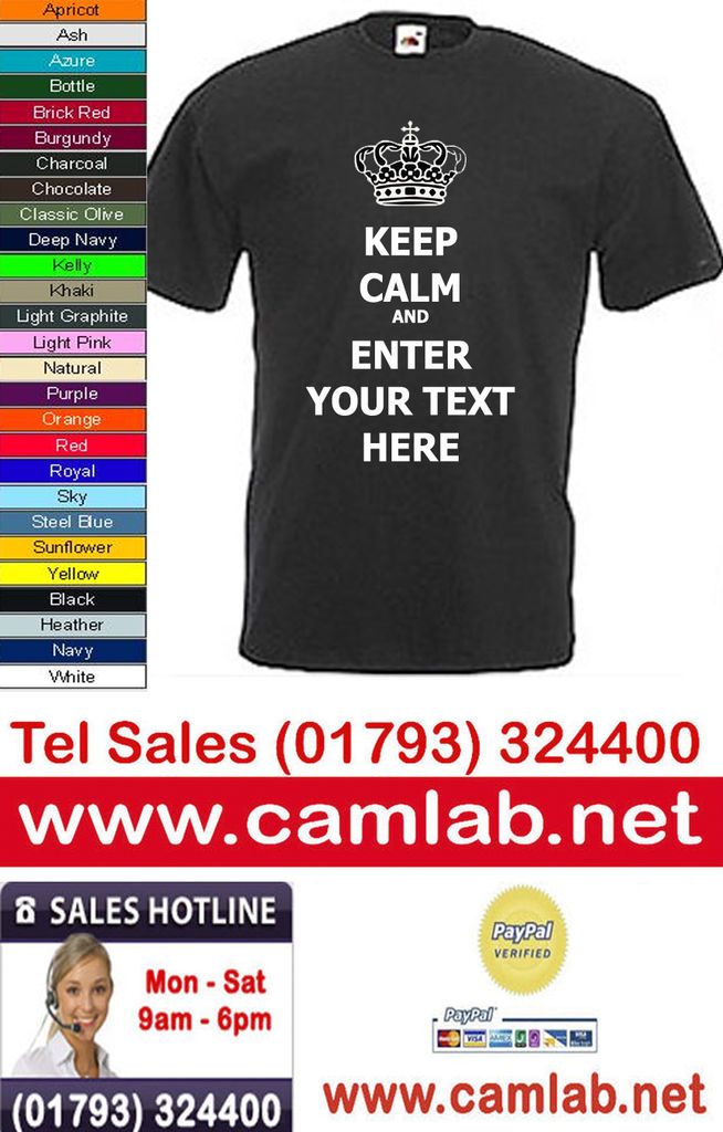 keep calm and your choice tshirt unisex mens womens personalised