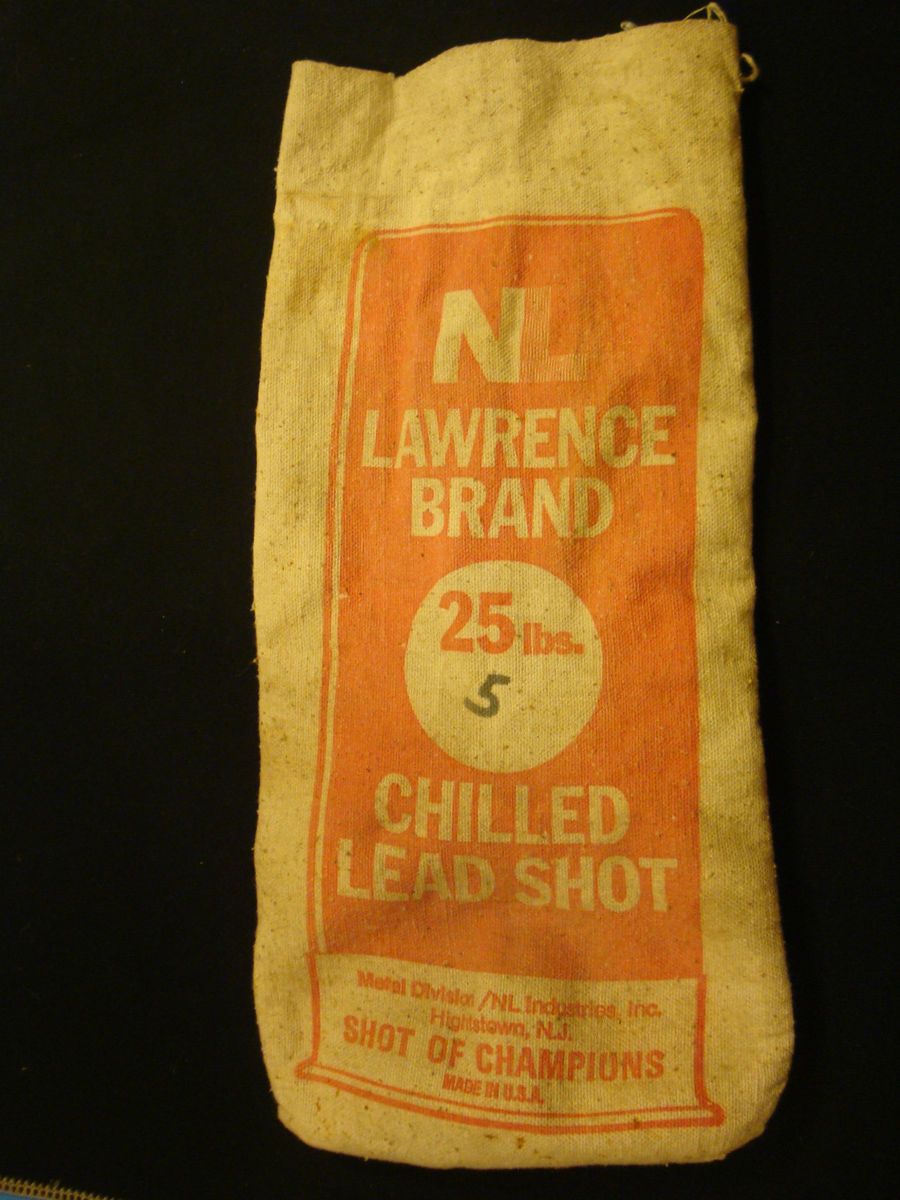 NL Lawrence Brand Chilled Lead Shot Bag Hightstown NJ