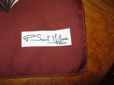 vintage p saint hilaire paris scarf scarve 11 x 54