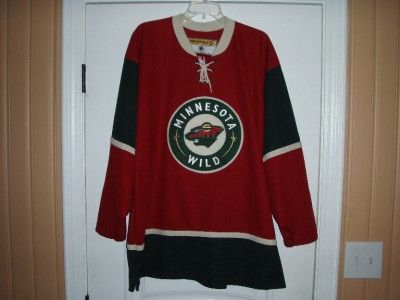  Authentic Minnesota Wild PRO NHL KOHO Red Hockey Jersey Mens XL Canada