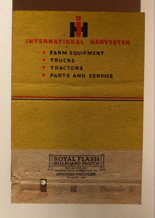 1940s Wide Matchbook IH Truck McMullan Hattiesburg MS