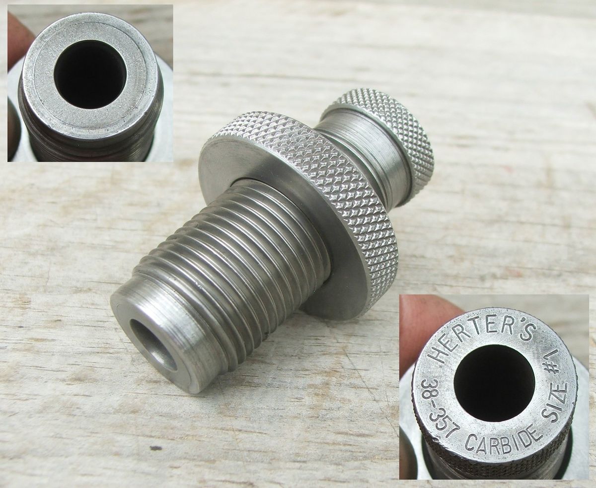 Herters Carbide 38 Special 357 Magnum Sizer Die Sizing Reloading SPL