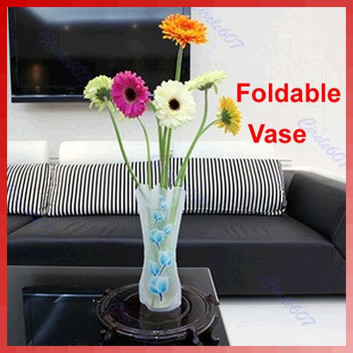  Plastic Unbreakable Foldable Reusable Flower Home Decor Vase